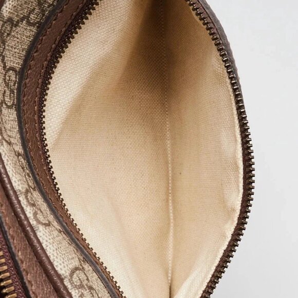 Gucci Beige Supreme GG Coated Canvas Vintage Web Ophidia Small Messenger Bag - Picture 11 of 12